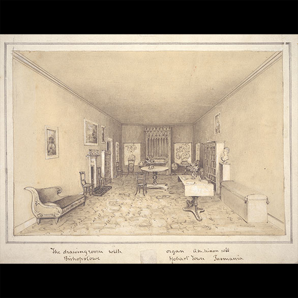 The drawing room at Bishopstowe – <em>a rare view of the colonial interior</em>