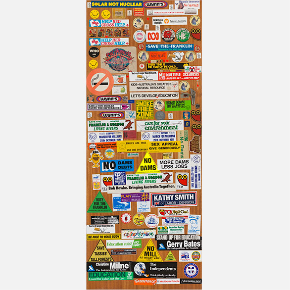 ‘No Dams’ – <em>25 years of environmental stickers</em>